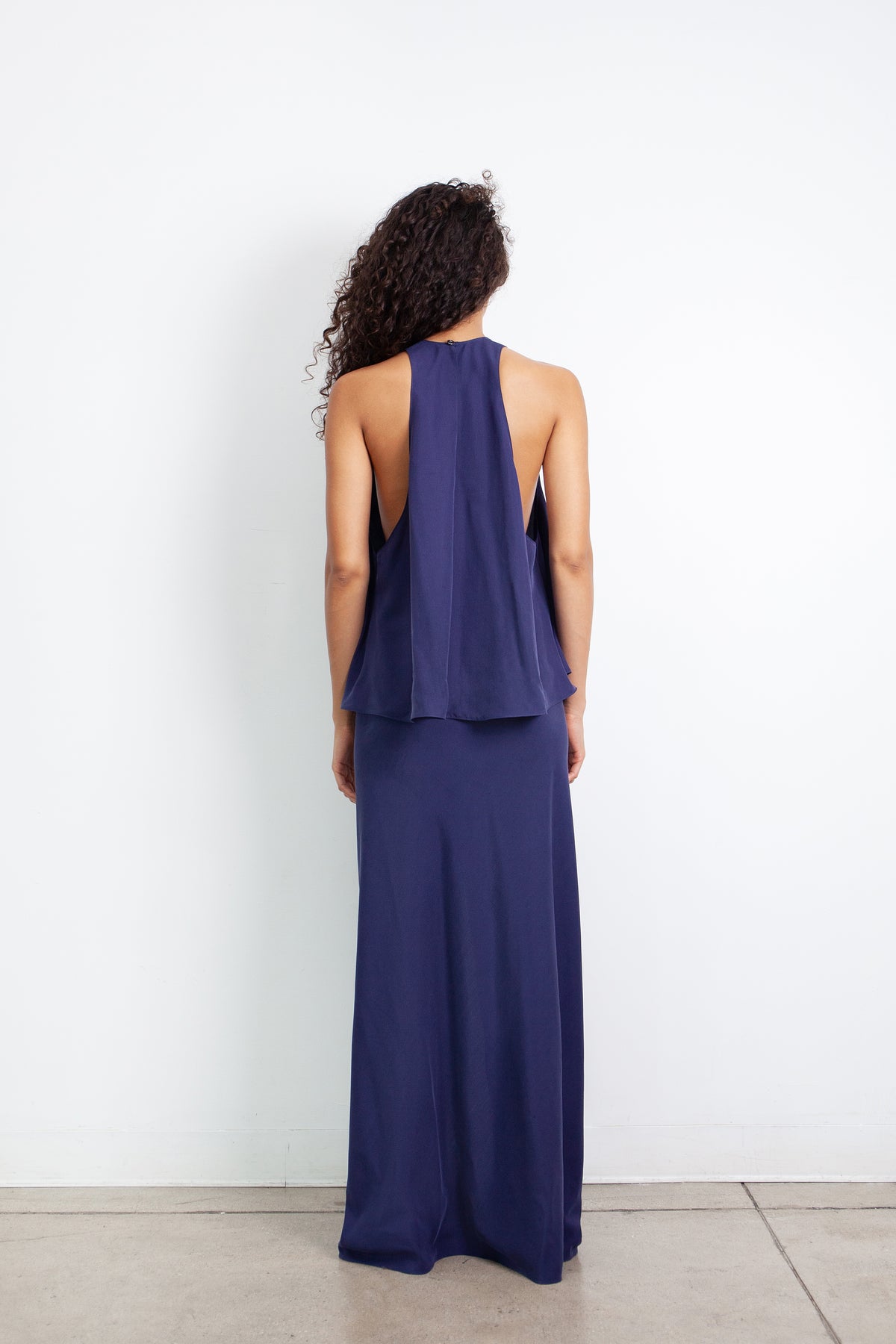 Gia Top in Fluid Slub Silk